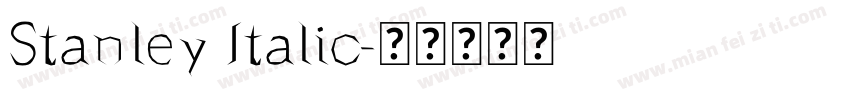 Stanley Italic字体转换